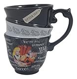Disney Parks Exclusive Alice in Wonderland Triple Stack Quotes Ceramic Cup Mug