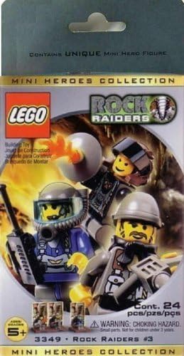 Lego ROCK RAIDERS Mini Figure 3 Pack Set #3349 Mini Heroes Collection #3