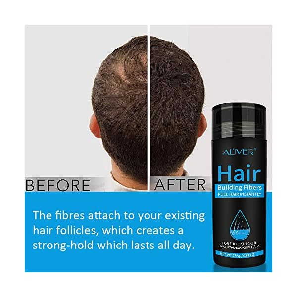 Hair Building Fibers, Hair Powder Spray, Hair Loss Concealer Fiber,Hair Fibers for Men and Women (Dark brown)