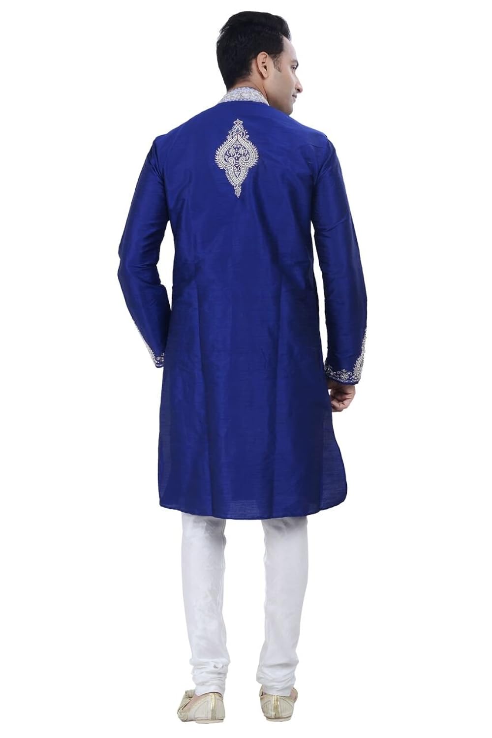 ethnic indian design blue kurta sherwani