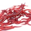100-PCS-Red-Worm-Soft-Rubber-Fishing-Lures-Baits-15-Inch-4-cm