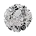 Hydro Aesthetic VSCO Stickers Water Bottles Big 50 Pack Girl Waterproof Durable Vinyl Decal for Laptop Phone Travel Case Pad (Black White)