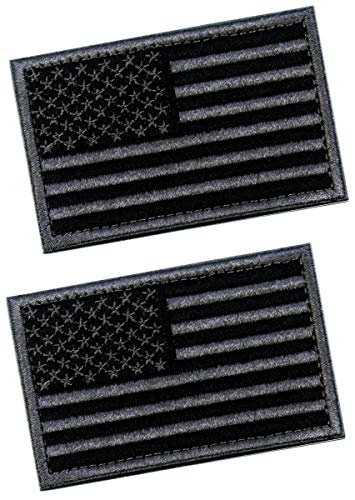 2 PCS Tactical Patches of USA US American Flag, with Hook and Loop for Backpacks Caps Hats Jackets Pants, Military Army Uniform Emblems, Size 3x2 Inches - Thumbnail 7