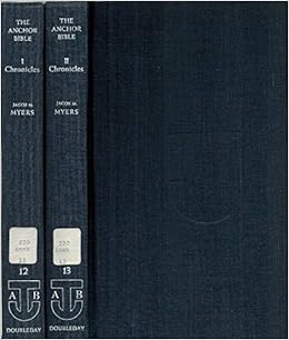 The Anchor Bible I Chronicles Volume 12 And Ii Chronicles The Anchor Bible I Chronicles Volume 12 And Ii Chronicles