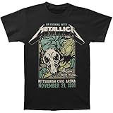 Metallica Pittsburgh Arena 1991 Black Adult T-shirt