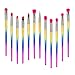 Party Queen Makeup Brushes Set 12 Pieces Eyeshadow Eyeliner EyeBrow Shader Lip Professional Eye Makeup Kit Cosmetic Tools