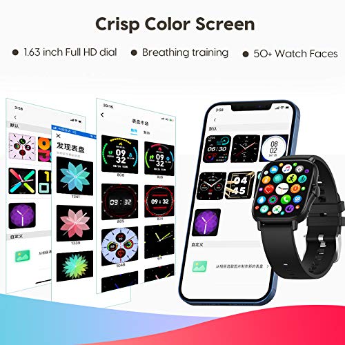 ATGTGA Smart Watch for Android/iPhone(Receive/Make Calls,1.63Inch,Bluetooth) 10+Sports Mode,Fitness Tracker with Blood… - Image 3