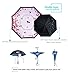 ZOMAKE Double Layer Inverted Umbrella Cars Reverse Umbrella, UV Protection Windproof Large Straight Umbrella for Car Rain Outdoor With C-Shaped Handle