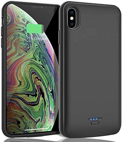 Htwon iPhone X/Xs/10 Battery Case, 4000mAh Charging Case Portable iPhone X Rechargeable Protective Extended Battery Backup Charger Cover Power Bank Compatible for iPhone X/Xs/10 5.8 inch
