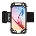 Grantwood Technology TuneBand Go for iPhone (all models), Android Phones, and iPod touch, Premium Armband with Two Elastic Straps (Case recommended. See Bullet Points for Dimensions), BLACK