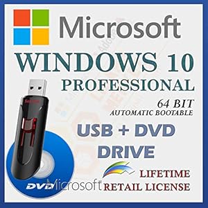 MS Windows 10 Professional Retail Sale-licentie | Met USB- en dvd-station | Met factuur | 64 Bit | Automatische…