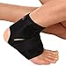 Liomor Ankle Support Breathable Ankle Brace for Running Basketball Ankle Sprain Men Women - S/M, Black.
