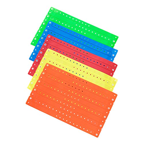 Ouchan Multicolor Plastic Wristbands Variety Pack- 200 Pack Vinyl Wristbands for Parties Events - Thumbnail 2