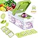Vegetable Slicer Dicer WEINAS Food Chopper Cuber Cutter, Cheese Grater Multi Blades for Onion Potato Tomato Fruit