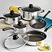 9-Piece Tramontina Simple Cooking Nonstick Cookware Set, Polished