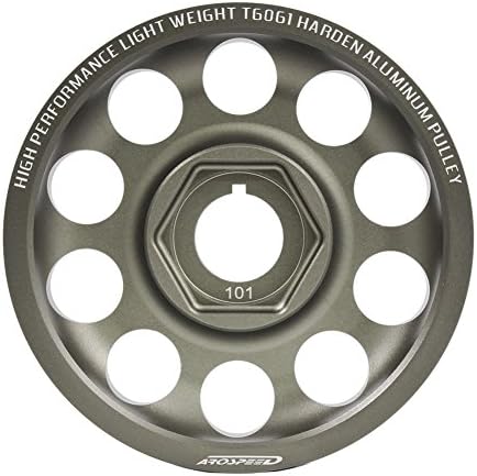 Arospeed Harden Lightened Lightweight Crankshaft Crank Pulley Honda Civic Fd2 Fd2R 2.0 Type-R K20A 0.7KG Gunmetal