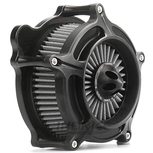 Black Turbine Air filter air intake air Cleaner filter For Harley Touring street Glide 08-16