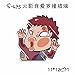 Cartoon Fox Naruto Gaara Hit Glass Windows Random Body Truck Wall Decals Car Stickers