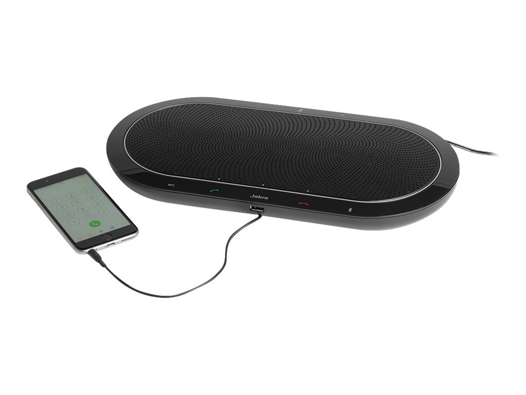 Jabra Speak 810 Conference Speakerphone, UCOptimized Portable Speaker with Bluetooth, USB, or