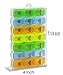 Pill Organizer Box Weekly Case, Medicine Organizer, Vitamin Organizer, Reminder Daily Am PM, Day Night Compartments 7 Days (Weekly 3 Compartment) 828