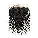 ZigZag Hair Brazilian Loose Wave 13x6 Lace Frontal Closure Free Part Ear to Ear Human Hair Lace Frontal Closure With Baby Hair (14inch, Loose Wave,Free Part)