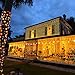 Joomer 12ft x 5ft 360 LED Christmas Net Lights,8 Modes Low Voltage Mesh Fairy String Lights for Christmas Trees, Bushes, Wedding, Garden, Outdoor Decorations (Transparent Wire)(Warm White)