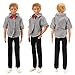 Barwa 3 Sets Doll Clothing Suit Fashion Casual Wear Clothes/outfits for Barbie's Boy Friend Ken Doll