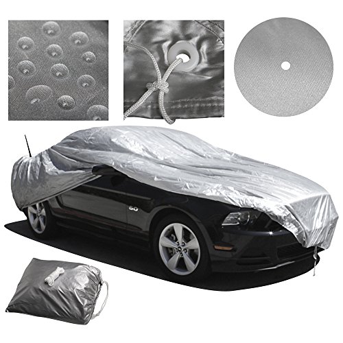 image for OxGord Solar-Tech Reflective Car Cover - 100% Sun-Proof - Best Reflect