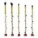 5PCS Rose Decor Vintage Makeup Brush Set Foundation Cosmetic Tools Eyebrow Eyeliner Blush Cosmetic Concealer Brushes by PSFS