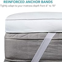 Marine Moon Mattress Topper Plush Pillow Top Mattress Pad Bed