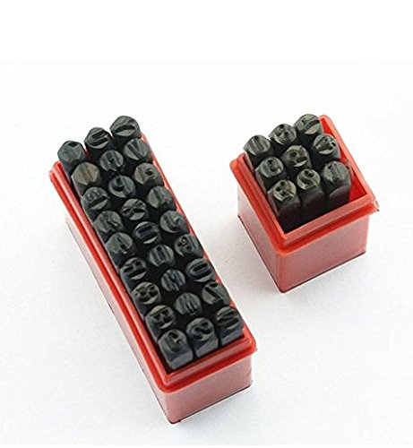 Stamps Punch Kits Case Steel Metal Die Tool Craft Letters Alphabet And Numbers-3MM