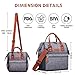 WiseLife Lunch Box Insulated Lunch Bag for Women Adult Waterproof Leakproof Lunch Tote Large Picnic Bag with Shoulder Strap and Net Pockets for Water Bottle Thermal Lunch Cooler Bag for Work School