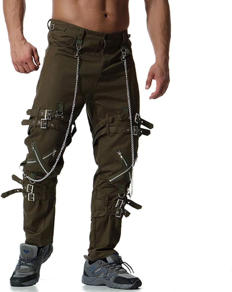 APTRO Herren Cordhose Cargo - Elastische Freizeithose Mit Reißverschlusstaschen