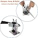 Tripsky Kitchen Knife Sharpener, Sharpens, Hones, Polishes Serrated, Beveled, Standard Blades