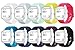 Classic Silicone Replacement Accessory Bands/Wristband Bracelet Straps Bundle with Watchband Buckle for Blaze Smart Fitness Watch