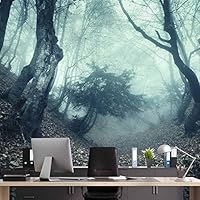 Wall Mural Landscape of Forest Removable Self-Adhesive Wallpaper Wall Decoration for Bedroom Living Room - 66x96 inches