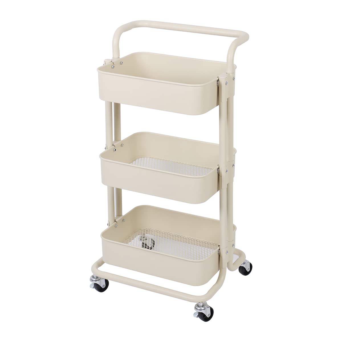 TLV-Carro-Multiuso-Auxiliar-3-Niveles-con-Ruedas-Almacenamiento-Cocina-Oficina-Bano-Beige-Claro-85-x-36-x-43-cm-TLV