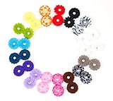 Ema Jane - Small Gerber Daisy Clips (Double Matching Colors, 2 Sets of 17 (34 Total))