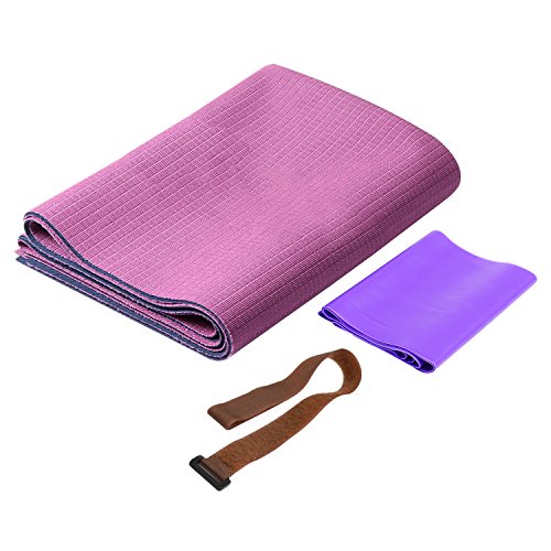 FrenzyBird 1mm Travel Yoga Mat/Towel with Mat Bind and Elastic String,Non-Slip,Light Weighted,Foldable,Eco Friendly,Ideal for Hot Yoga,Bikram,Pilates,Barre, Sweat