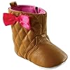 Girl's Quilted Boots, Brown, 12-18 months Girl's Quilted Boots, Brown, 12-18 months