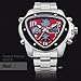 EURO-Spirit Automatic Wrist-Watch Stainless-steel Band for Men Red