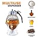Honey Dispenser With Stand â€“ Plastic Honey Dispenser - Modern Honey Syrup Dispenser - No Drip Honey Dispenser â€“ 8 oz Reusable Warm Honey Jar Dispenser - No Mess Bee Honey Holder Dispenser