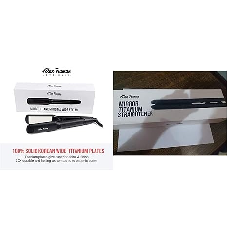 alan truman professional mirror titanium straightener