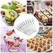 30-piece Appetizer Dessert Forks - Deedro Stainless Steel Mini Salad Fruit Cake Tasting Forks with Plastic Case, 5.1-inch Cocktail Forks Set for Birthday Party Wedding Restaurant
