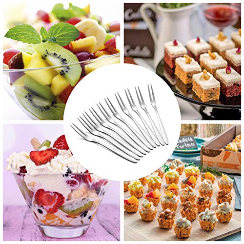 image for 30-piece Appetizer Dessert Forks - Deedro Stainless Steel Mini Salad F