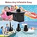 OKPOW Electric Air Pump for Inflatables 110V AC/12V DC Pump for Air Mattresses Beds Inflatables Floats Pool