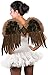 Forum Novelties Women's Exotic Feather Wings, Brown, One Size