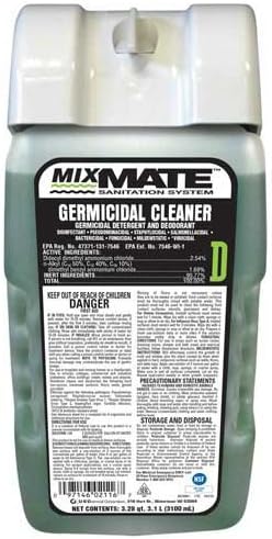 US Chemical Mix Mate Concentrate Germicidal Cleaner, 3100 Milliliter - 2 per case.