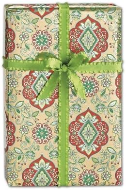 Christmas Tapestry Gift Wrap, 30" x 208'
