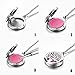 2PCS Aromatherapy Essential Oil Diffuser Pendant Necklace, Hypoallegenic Stainless Steel Locket with 23